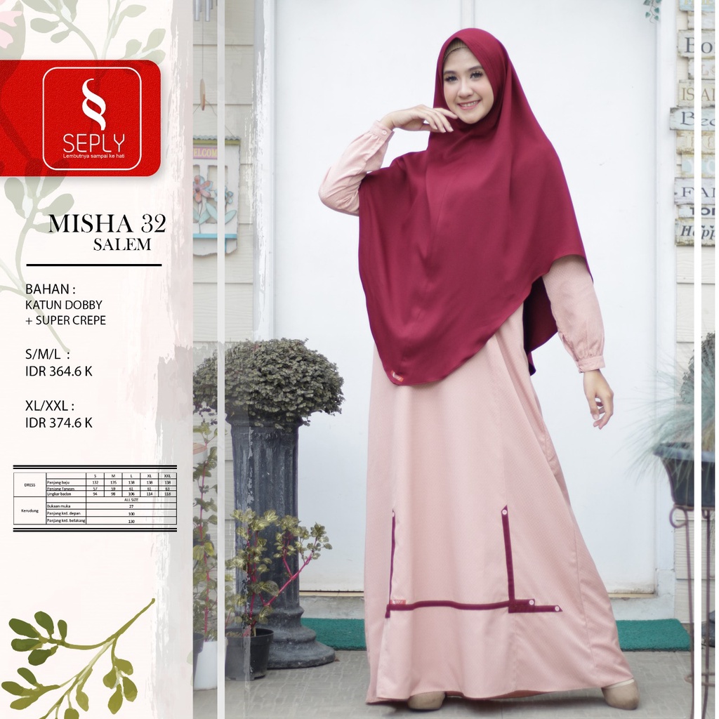 GAMIS TERBARU 2021 SEPLY MISHA 32 SALEM