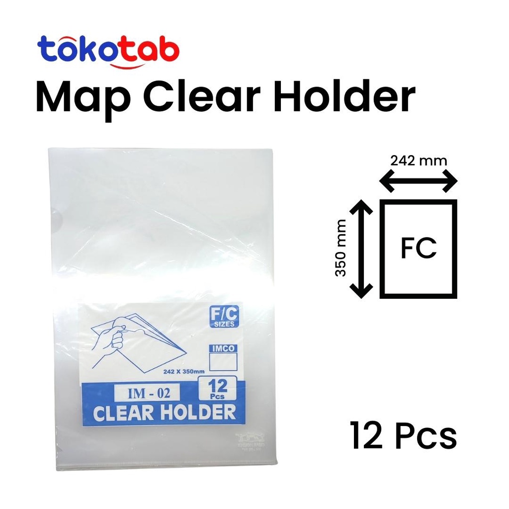 

Tokotab - Map L/ Map Clear Holder IMCO FC Folio 12 Pcs