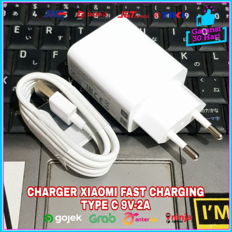 CHARGER XIAOMI TIPE C TYPE C 3A Mi8 Mi9 Mi10 REDMI NOTE 7 8 9 10 ORI 100% FAST CHARGING