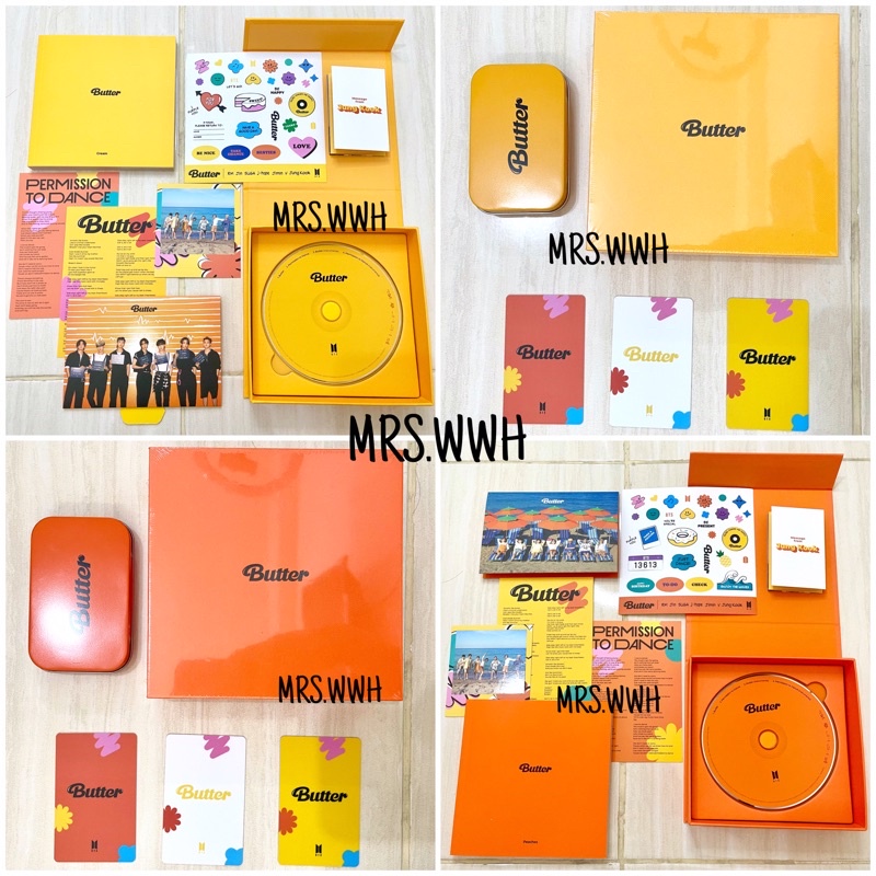 [READYY] ALBUM BTS BUTTER SEALED UNSEALED POB LD ONLY CREAM PEACHES VER JK V JIMIN LUCKY DRAW SW M2U