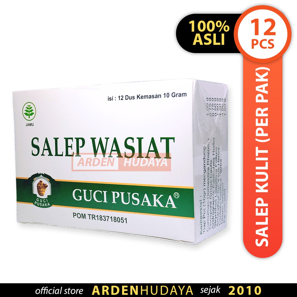 (PER PAK) SALEP WASIAT GUCI PUSAKA - SALEP GATAL, BEKAS ...