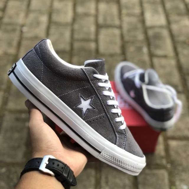 Sepatu Converse All Star Chuck Taylor 1970s 70s One Star Suede Thunder GreyWhite BNIBPremiumOriginal