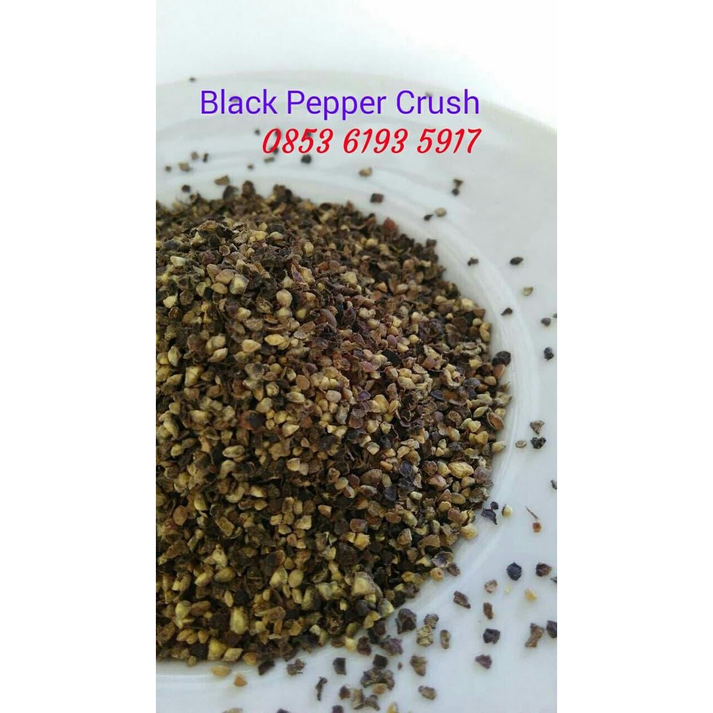 

Black Pepper Crushed / Lada Hitam Pecah / Merica - 100gram