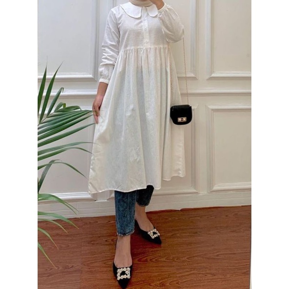 mesara tunik tunik linen rami