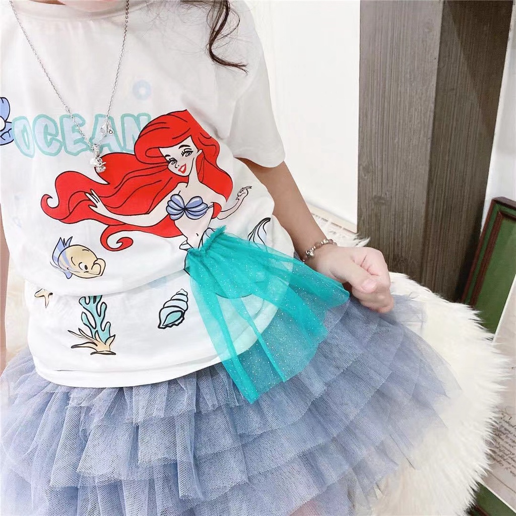 Rok Tutu anak import usia 1-7th pendek Tile 3 Susun Import Lembut Pakaian Anak