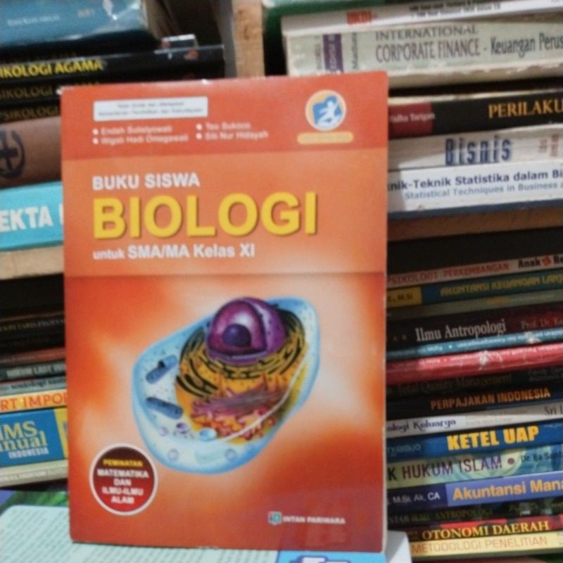 buku biologi kelas XI/11/2 sma ma intan pariwara