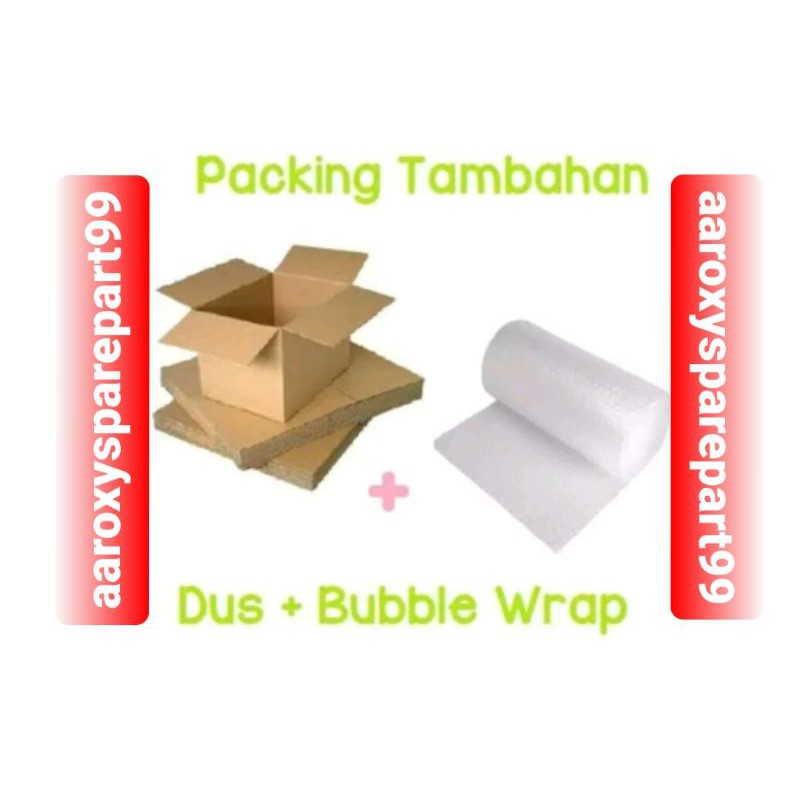 

PACKING TAMBAHAN / BUBBLE WRAP / PENGAMAN PAKET / KIRIMAN