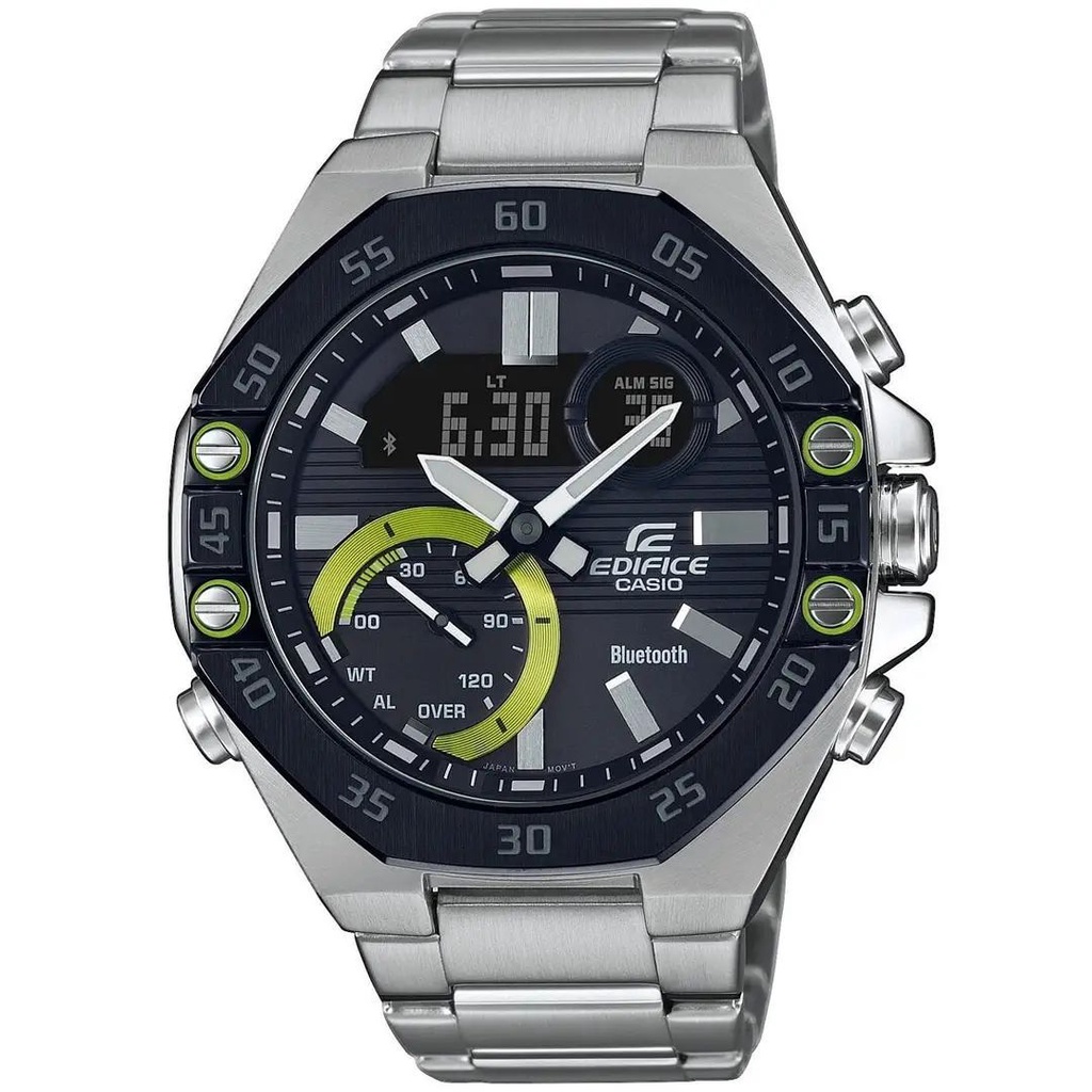 Jam Tangan Pria - Casio Edifice ECB-10DB - Silver - Chronograph