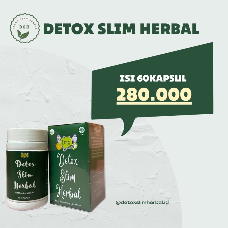 DETOX SLIM HERBAL isi 60kapsul