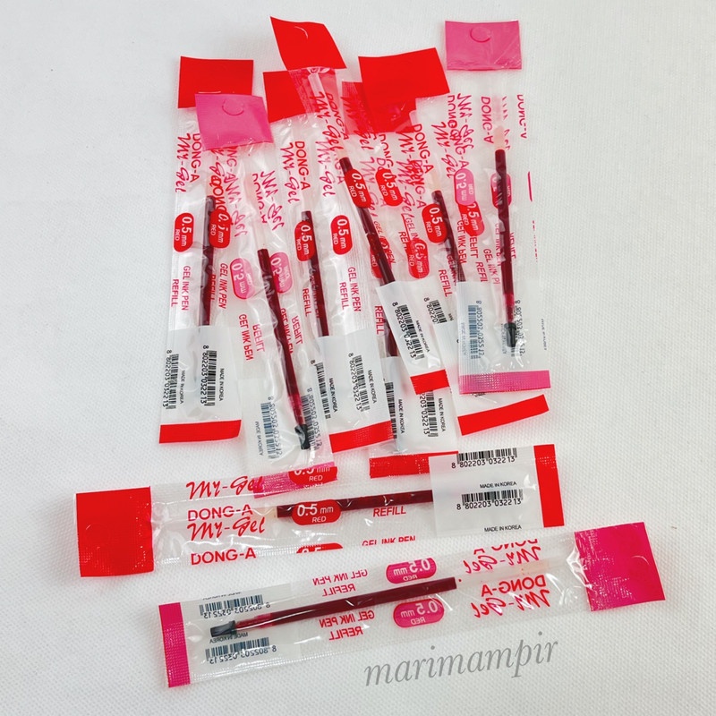 

REFILL / ISI PULPEN GEL / CAIR DONG-A MY GEL WARNA MERAH