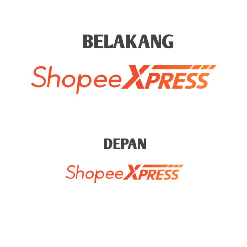 Sablon Strika Logo Shopee Food Shopee Xpress Polyflex