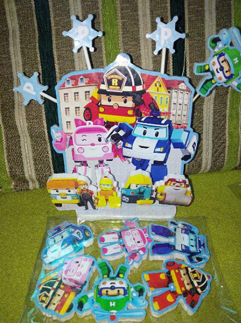 Sale!!!cake Topper Robocar Poli