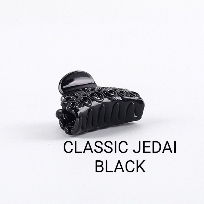 CLASSIC JEDAI BLACK / JEPIT RAMBUT IMPOR KOREA / JEPITAN RAMBUT AKSESORIS WANITA / PERNAK PERNIK