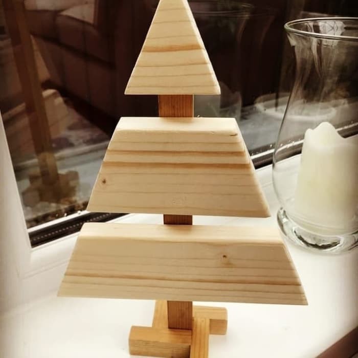 RAK pohon natal kayu jati belanda