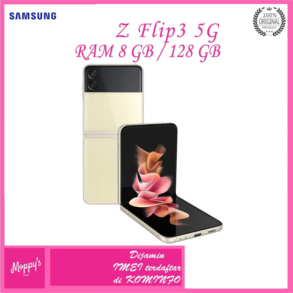 SAMSUNG GALAXY Z FLIP3 5G 8/128 GB ORIGINAL GARANSI RESMI SEIN SAMSUNG Z FLIP3 5G RAM 8 GB INTERNAL 