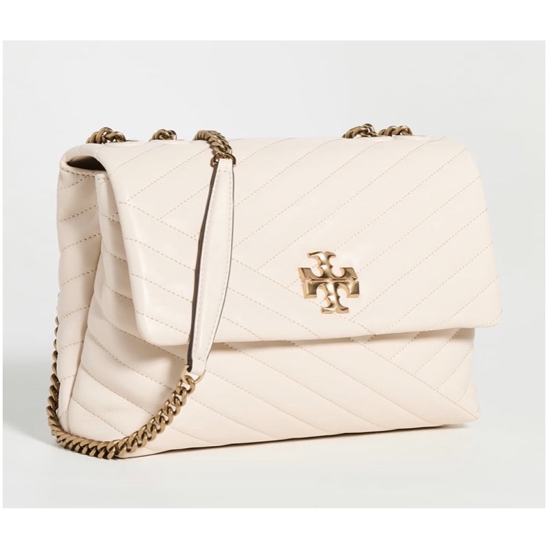 Tory Burch Small Kira Chevron Ivory