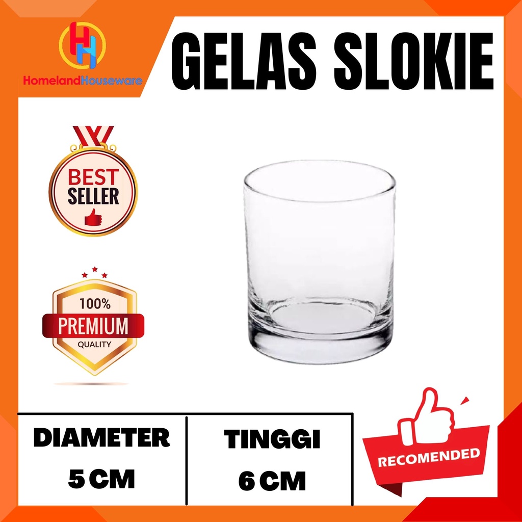 (SIAP KIRIM) (READY MADIUN) GELAS SLOKIE BESAR / GELAS WINE / GELAS ONESHOT