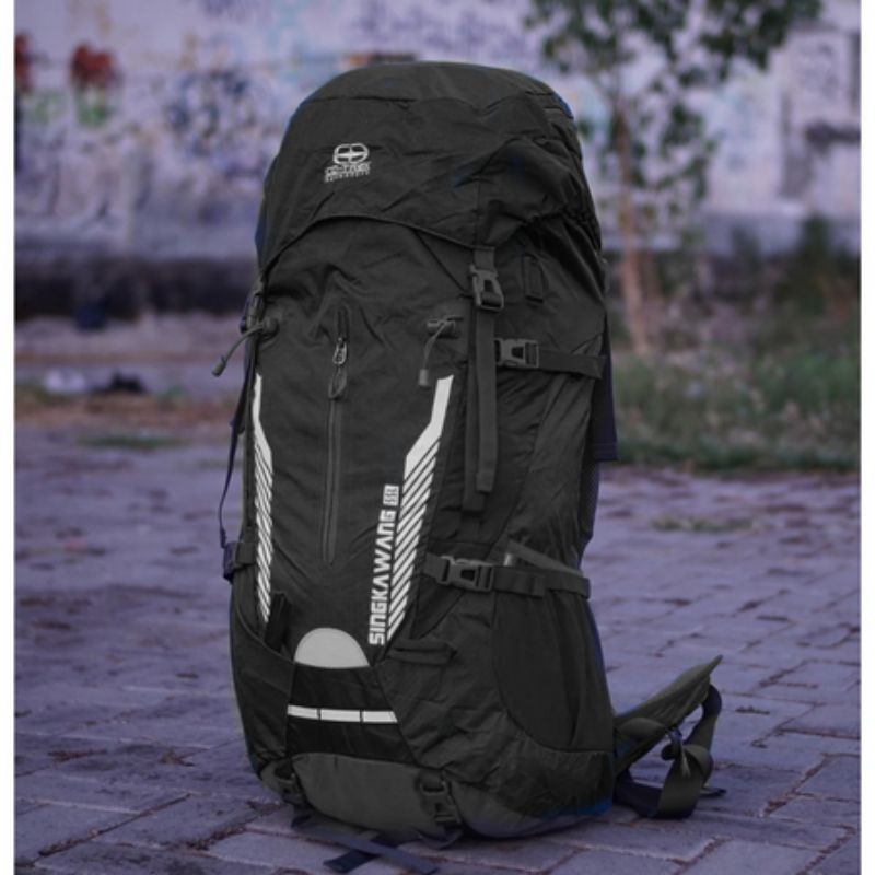 TAS CARRIER CO-TREK SINGKAWANG 55 L | KERIL COTREK COTREX PENDAKI GUNUNG LITER PUNGGUNG HITAM