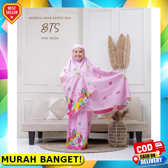 Mukena Anak Perempuan Mukena Adem Anak Tanggung Usia 9 13 Tahun Karakter Polos Stella Putih Terlaris