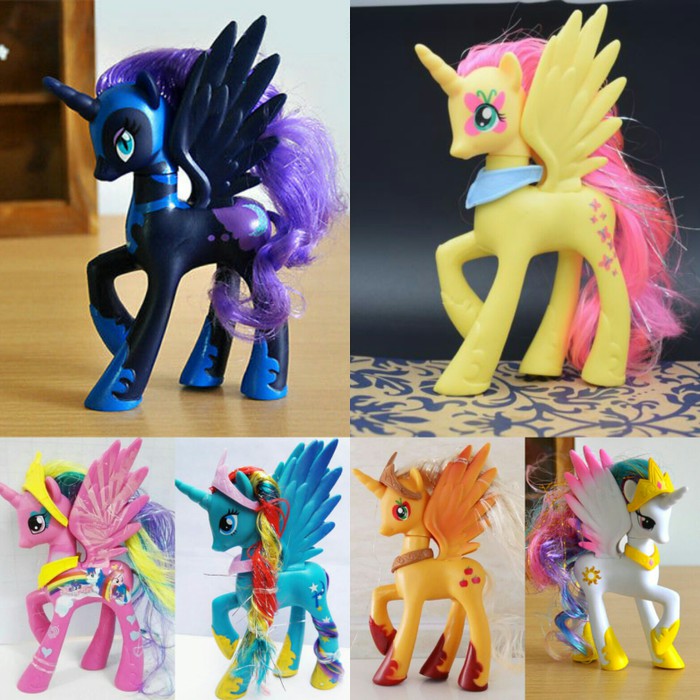 Figure my little pony besar 14cm topper cake kue my little pony Mainan Figure Set murah