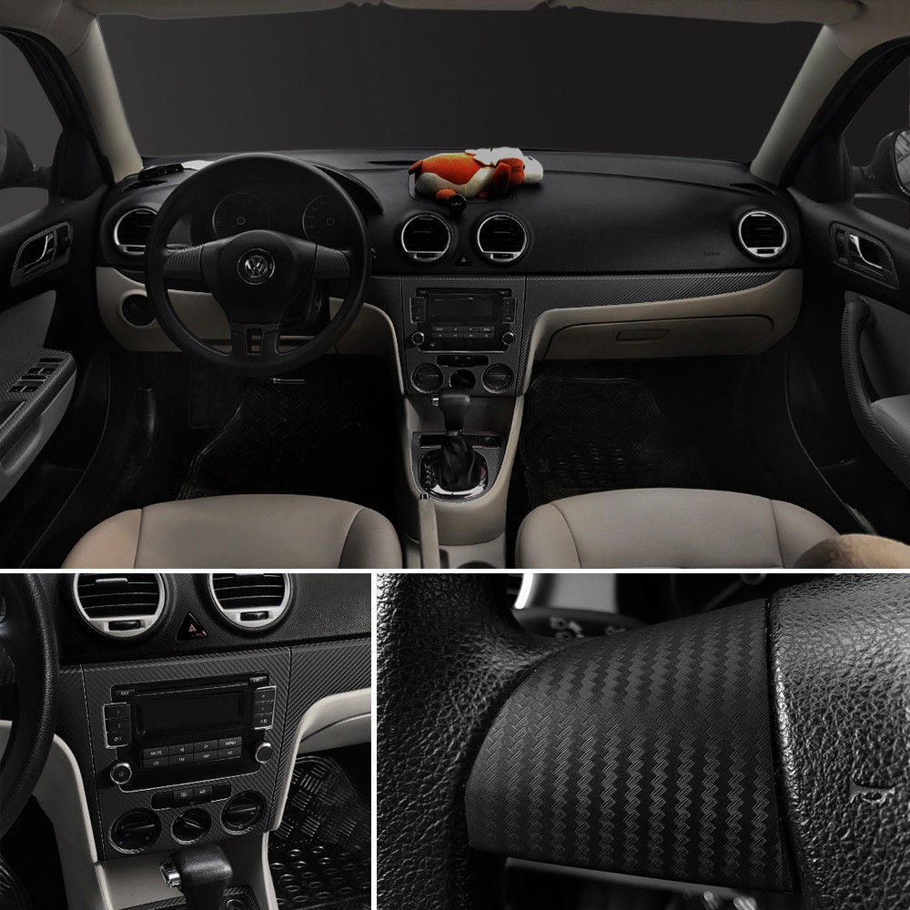Hot Sale/3D Premium HIGH GLOSS Serat Karbon Vinyl Wraps Roll Film Stiker Dekorasi Mobil DIY