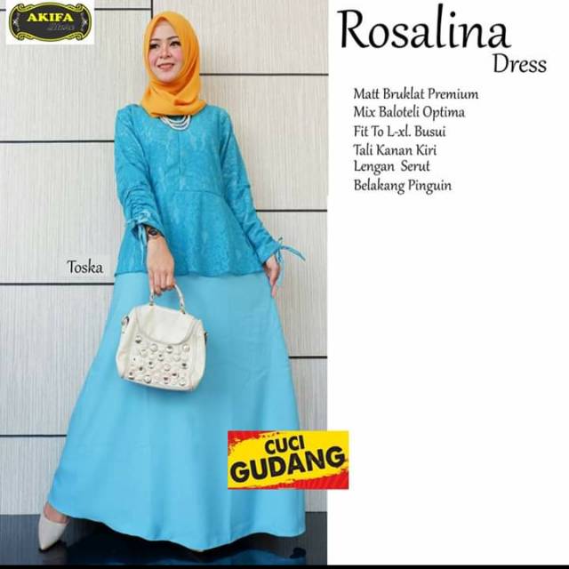 Gamis Rosalina Brukat