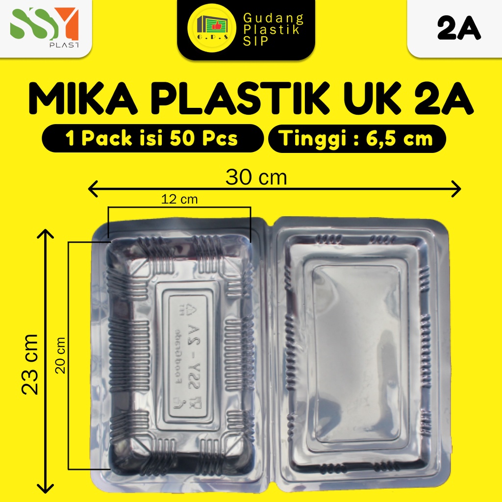 Mika Plastik Kue dan Makanan 2A (ISI 50) / FOOD GRADE