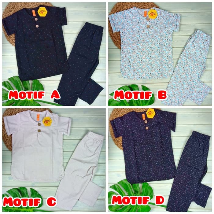 PAKAIAN BAJU KOKO ANAK LAKI-LAKI MUSLIM FASION ANAK MUSLIM PRIA  MyBee Size Kids SS44