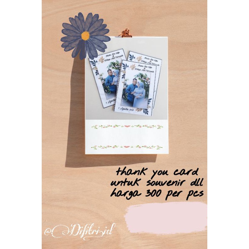 

ucapan trima kasih/ thank you card
