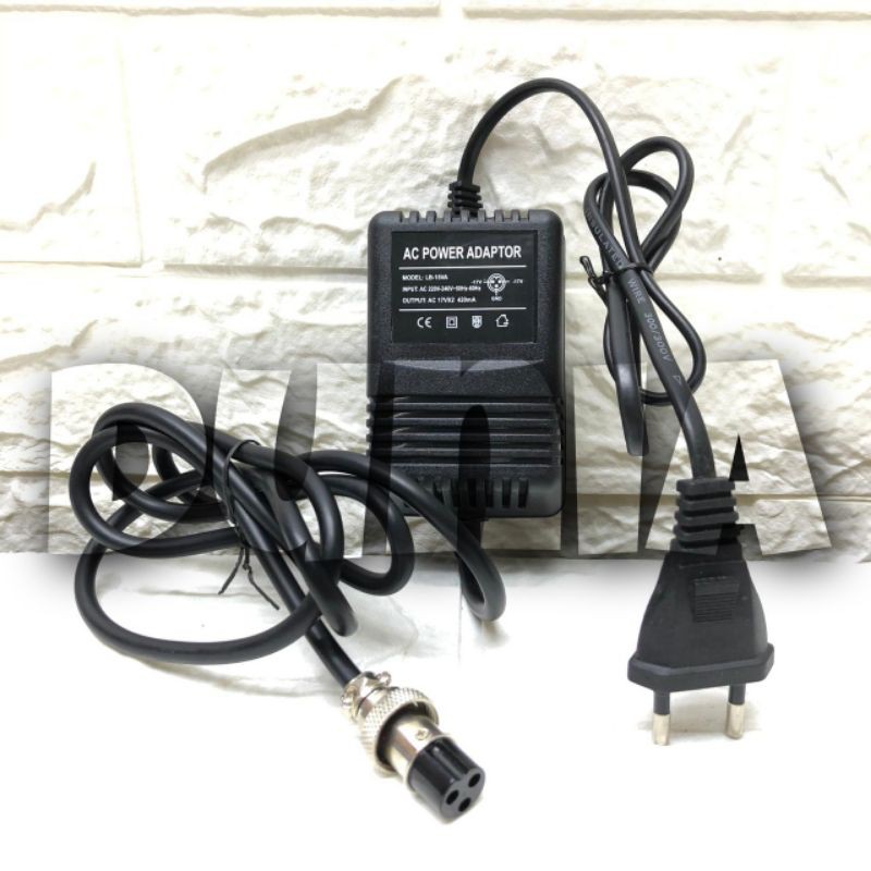 Adaptor Mixer Ashley - Alesis AX8N AC 17Vx2 420mA