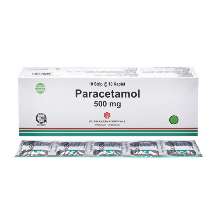 PARACETAMOL 500 MG STRIP 10 TABLET