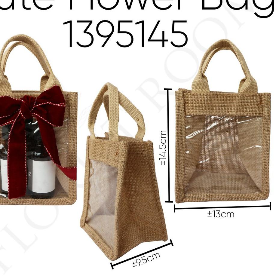 

Update! Jute Flower Bag 1395145 - Kantong Goni - Hampers - Kado - Hadiah Box Kue