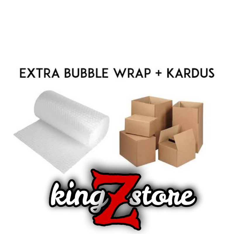 

KARDUS DAN BUBBLE WRAP TAMBAHAN PACKING XTRA AMAN
