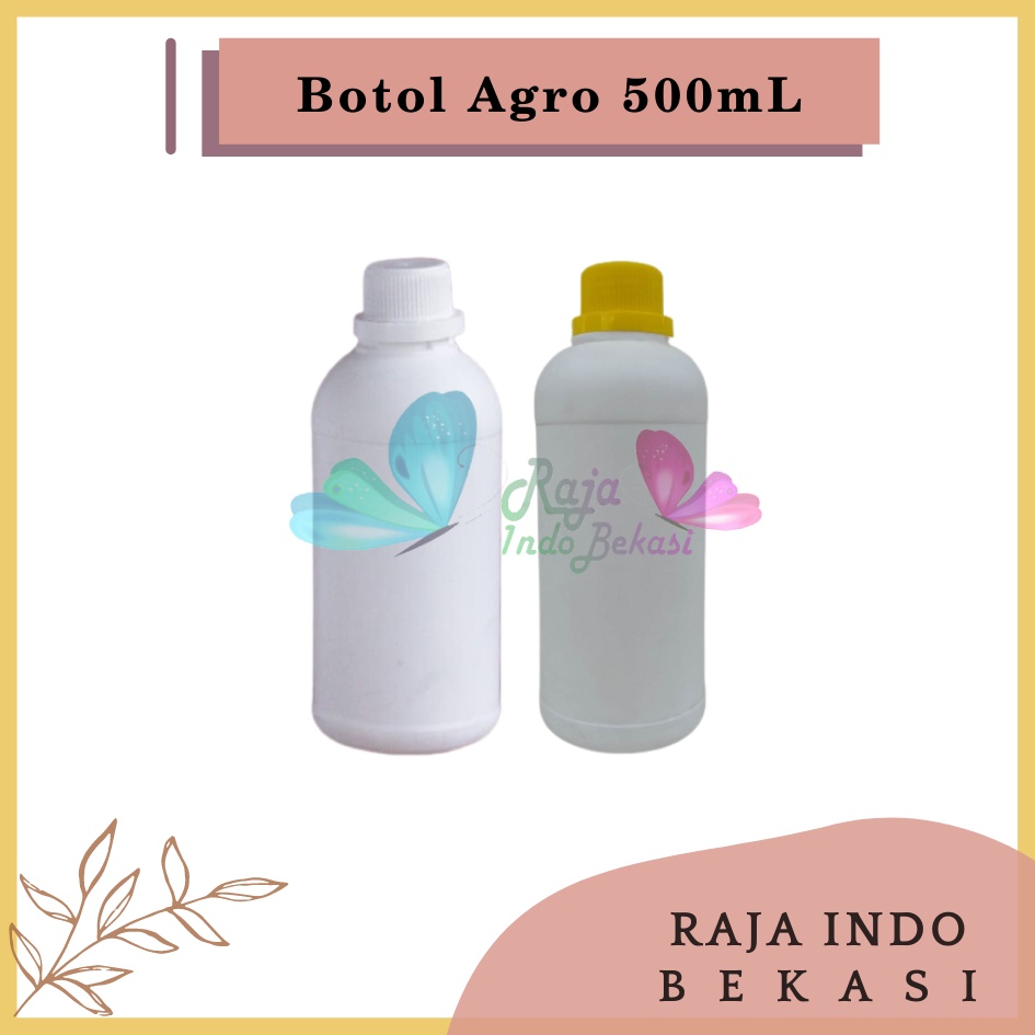 Botol Agro 500ml Botol 500ml Botol HDPE 500ml Dof Botol Kimia Pupuk Bulet Minyak Kapsul Pil Botol Plastik Mini Serbaguna