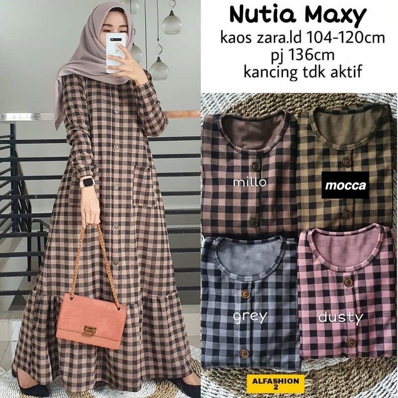 Nutia Maxy - Gamis Kaos Zara Ld 104 / R.15 - 318-6412