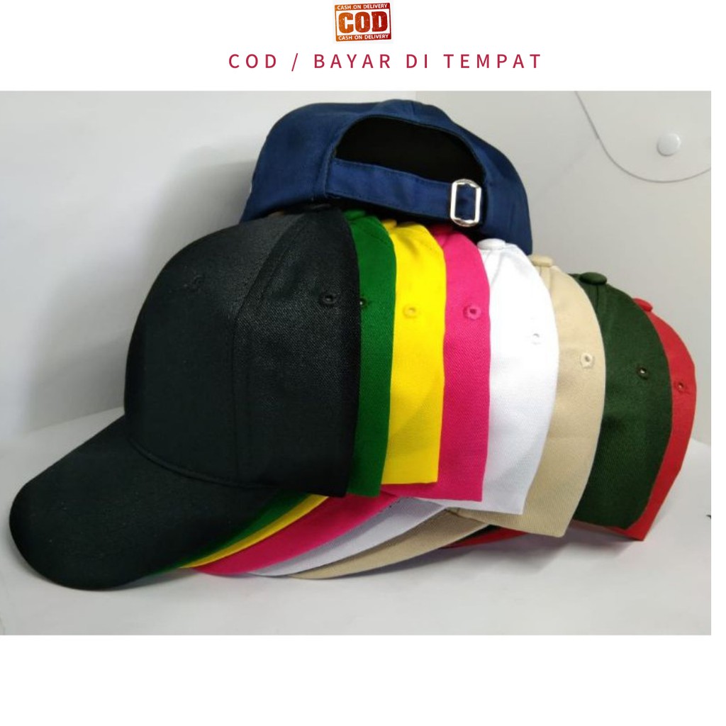 TERMURAH ! TOPI POLOS RING BESI BASEBALL PREMIUM DISTRO