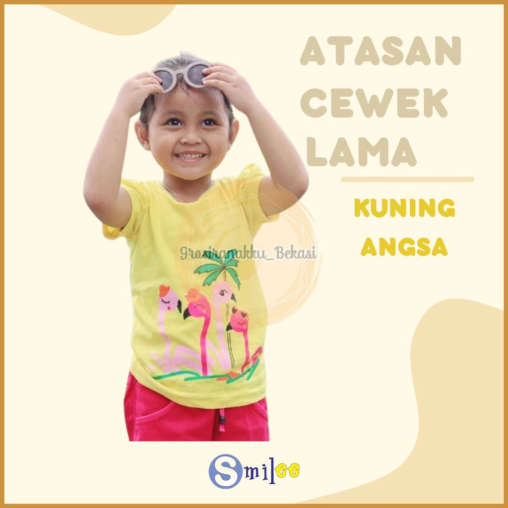 Atasan Anak Smilee Motif Kuning Angsa Size 1-5Tahun