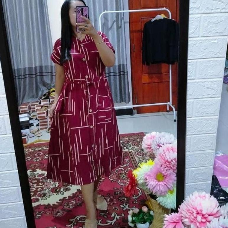 HOT PRODUCT daster Andin motif pagar kekinian 3195 ぐ