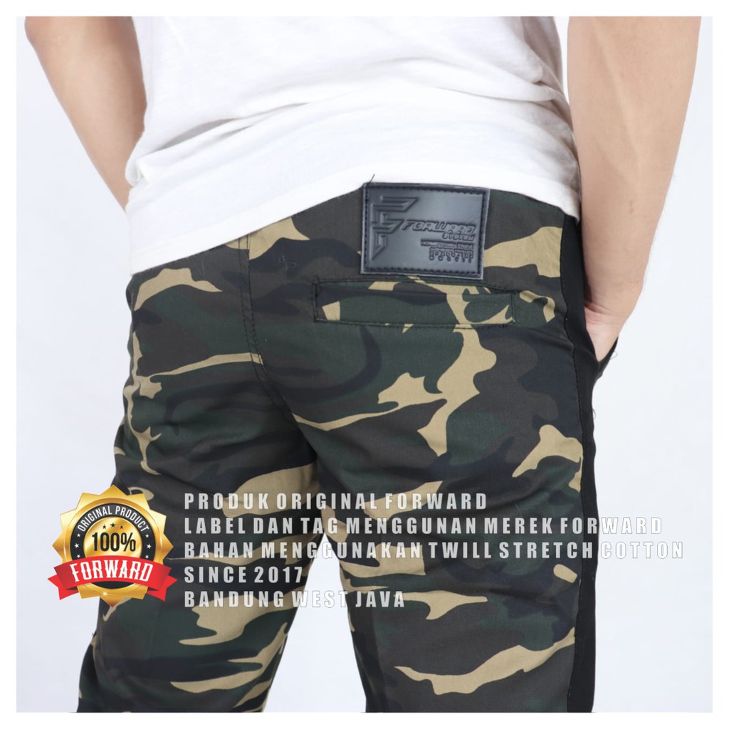 Celana Joger Pria Army Camo Loreng Pant Forward