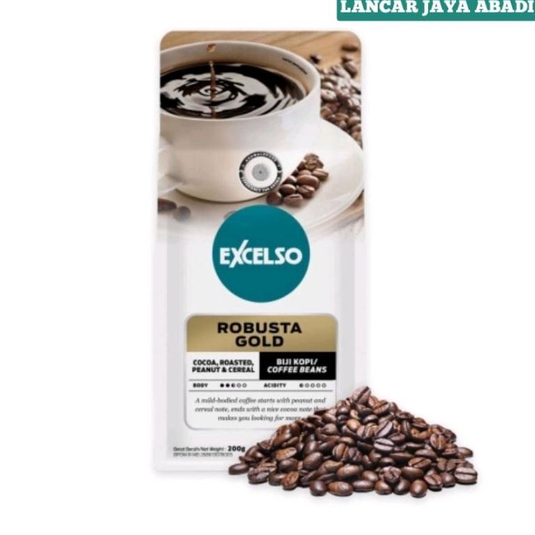 

・ Excelso Robusta Gold 200 Gram - Beans / Biji PROMO ビ