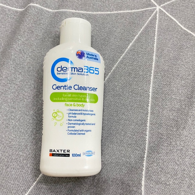 Derma 365 gentle cleanser facial wash