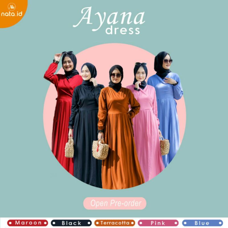 READY AYANA DRESS BY NATA.ID | MODEL KIMONO  | GAMIS ONLY