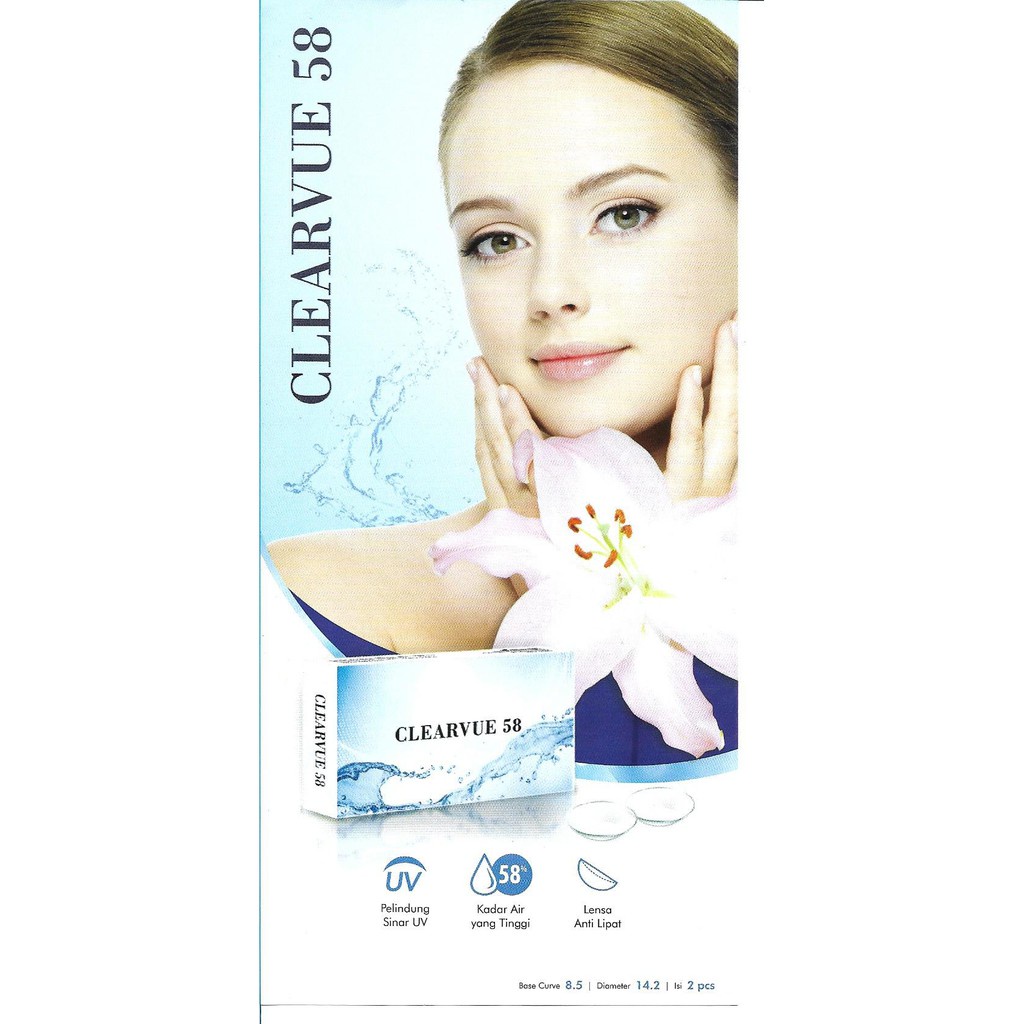 SOFTLENS BENING CLEARVUE 58 (DISPOSABLE / BULANAN)