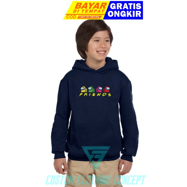 PROMO  JAKET HOODIE ANAK AMONG US NAVY