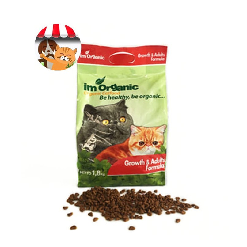 Im Organic Catfood Growth and Adult 1,8 kg - Makanan Kucing Dewasa