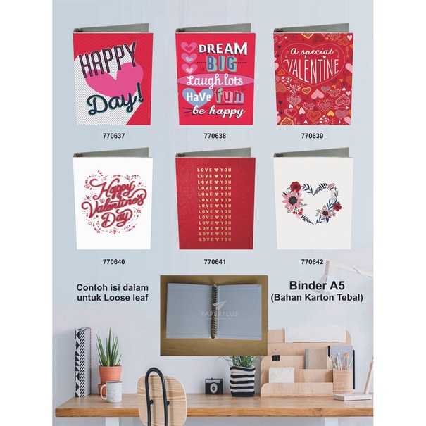 

Binder A5 / Binder Note A5 / Love / Set 2961