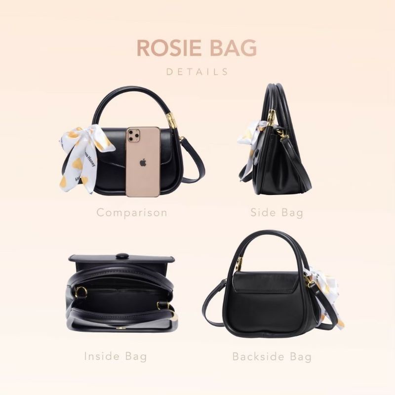 Rosie Bag Jims Honey Tas Selempang Wanita Realpic Cod Original handbag scarft rosy bag