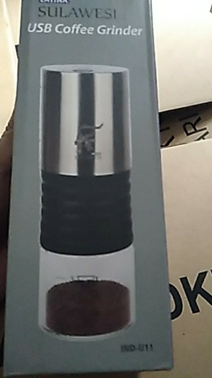 Latina Sulawesi Portable Coffee Grinder Battery Gilingan Kopi Baterai