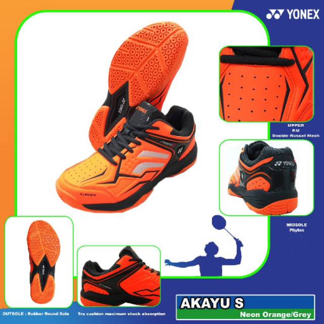Sepatu Yonex Akayu S Oren Original