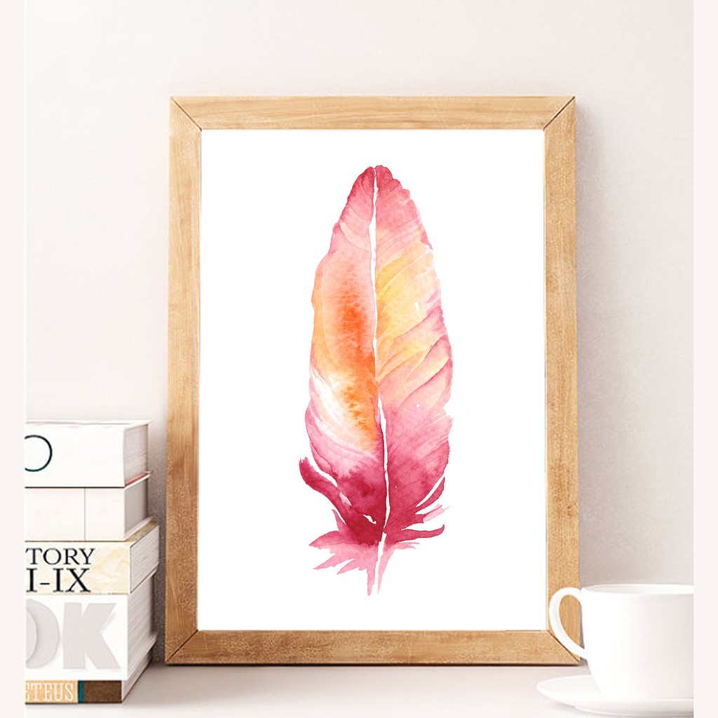 Pajangan unik skandinavian Red Feather